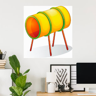 Playground Tunnel Tube Kids Activities Poster