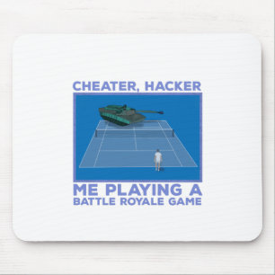 Playing a Battle Royale Game Mouse Pad