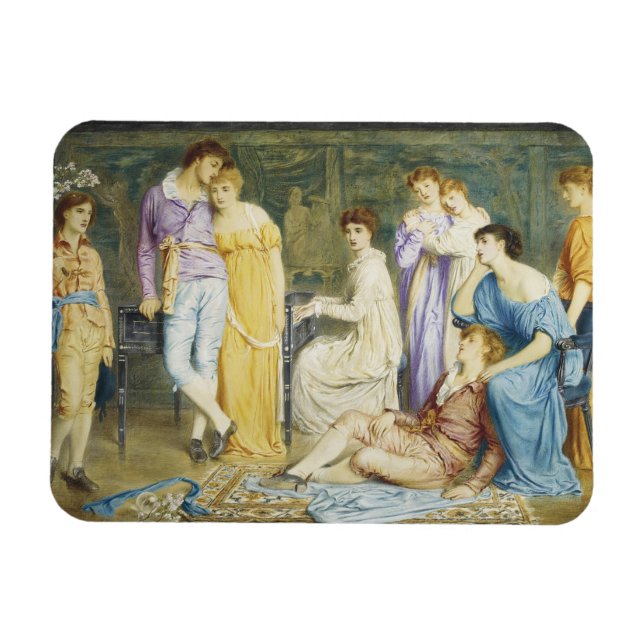 Playing a Prelude by Bach Magnet (Horizontal)