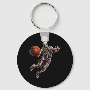 Playing Basketball Cool Funny Halloween 1 Key Ring
