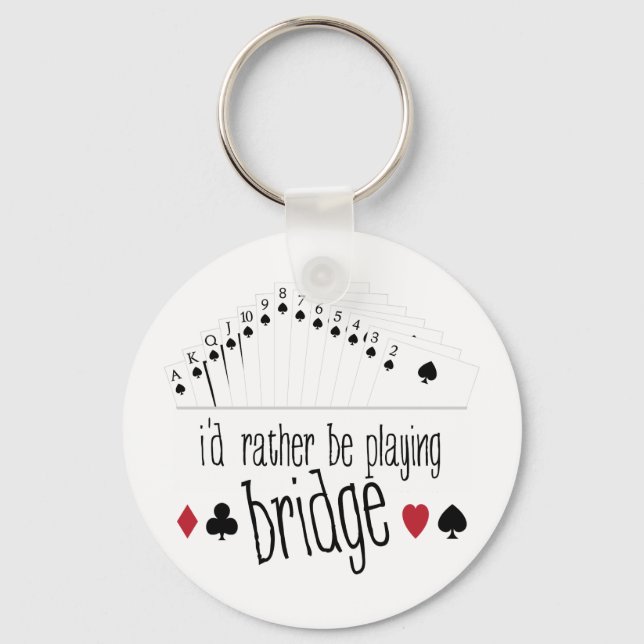 Playing Bridge Key Ring (Front)