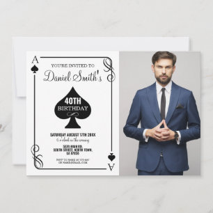 Playing Card Birthday Ace Vegas Casino Photo