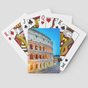 Playing card Colosseum Rome Italy