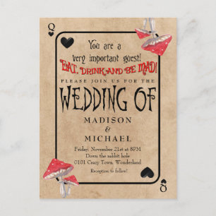 Playing Card Crazy Mushrooms Wedding