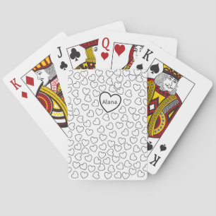 Playing Card Deck Colouring Hearts