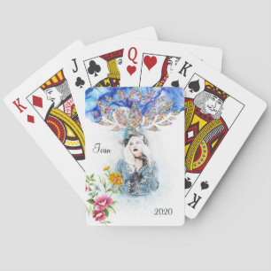 Playing Card Deck Floral Victorian