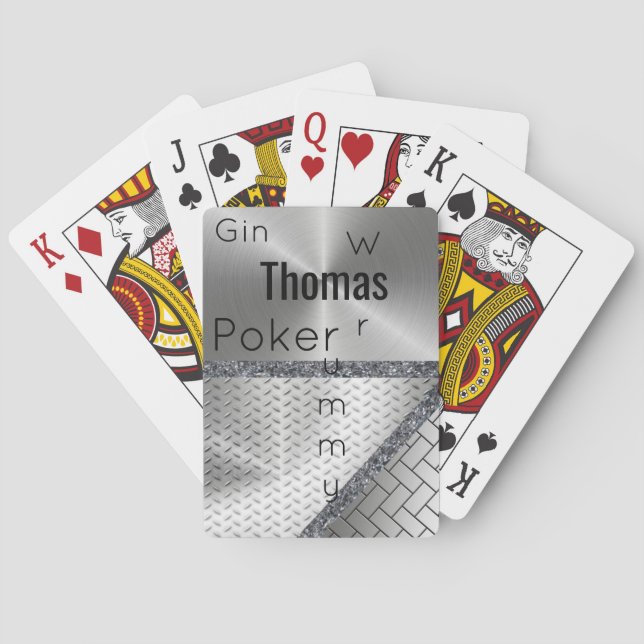 Playing Card Deck Gin Rummy Poker (Back)