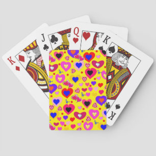Playing Card Deck Yellow Rainbow