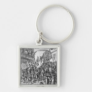 Playing card depicting the Ensigns Key Ring