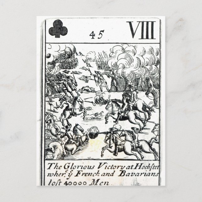 Playing card depicting the Glorious Victory (Front)