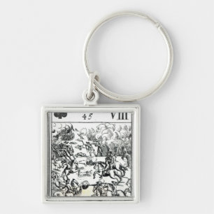 Playing card depicting the Glorious Victory Key Ring