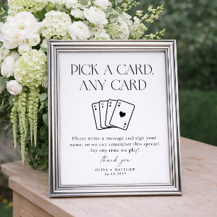 Playing Card Guest Book Wedding