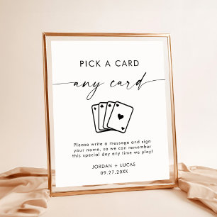 Playing Card Guestbook, Wedding Guestbook Sign
