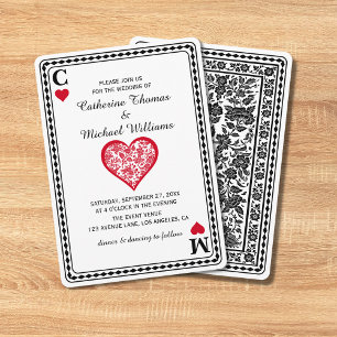 Playing Card Las Vegas Casino Wedding Monogram