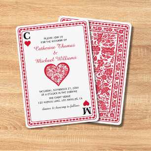 Playing Card Las Vegas Casino Wedding Monogrammed