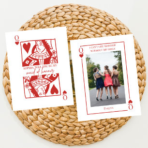 Playing Card Las Vegas Maid Of Honour Proposal