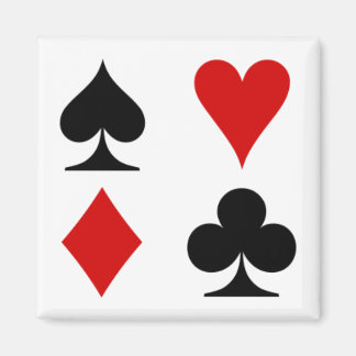 Playing card magnet. magnet