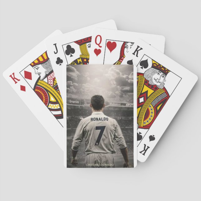 Playing card ronaldo football player image print (Back)