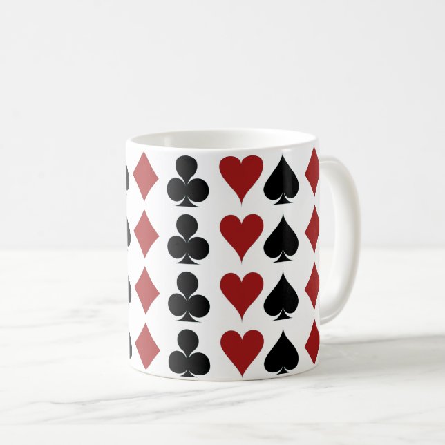 Playing Card Suit Coffee Mug (Front Right)