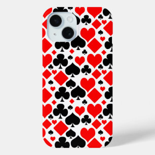 Playing Card Suit Pattern iPhone 15 Case