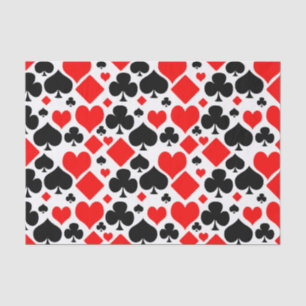 Playing Card Suit Pattern Tissue Paper