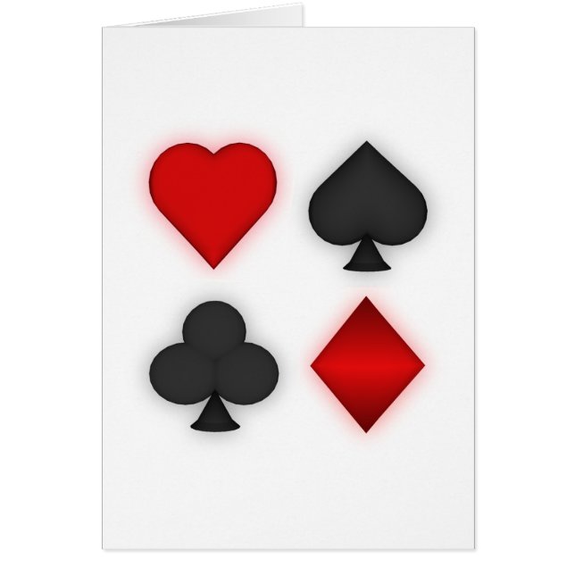 Playing Card Suits: (Front)