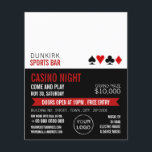 Playing Card Suits, Casino Night, Gaming Industry<br><div class="desc">Playing Card Suits,  Casino Night,  Gaming Industry Advertising Flyers By The Business Card Store.</div>