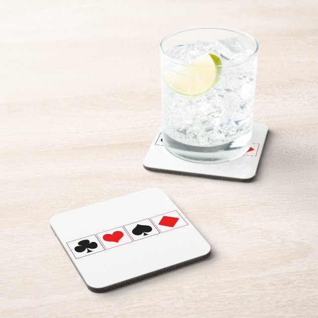 Playing card suits coaster (Right Side)