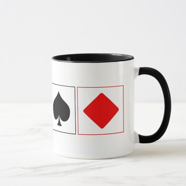 Playing card suits mug (Right)