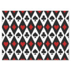 Playing Card Suits on Black and White Decoupage