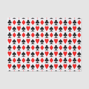 Playing Card Suits Pattern Tissue Paper