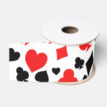 Playing card suits Print, Poker Harlequin Pattern