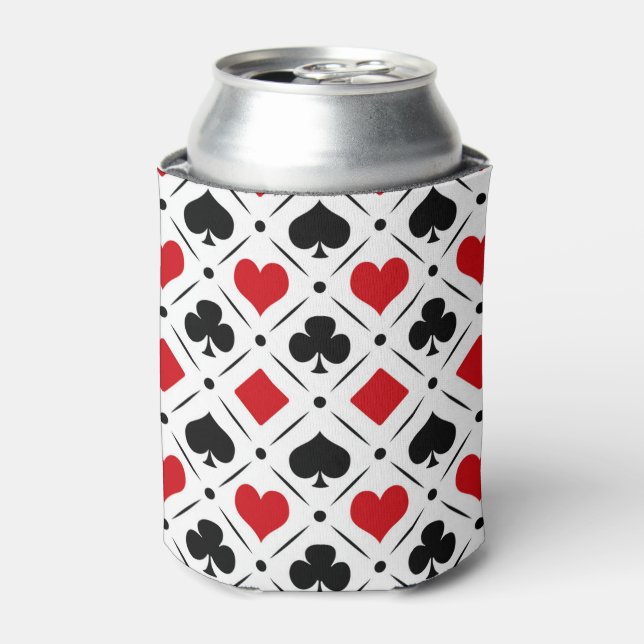 Playing card suits symbols can cooler (Can Front)