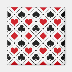 Playing card suits symbols magnet