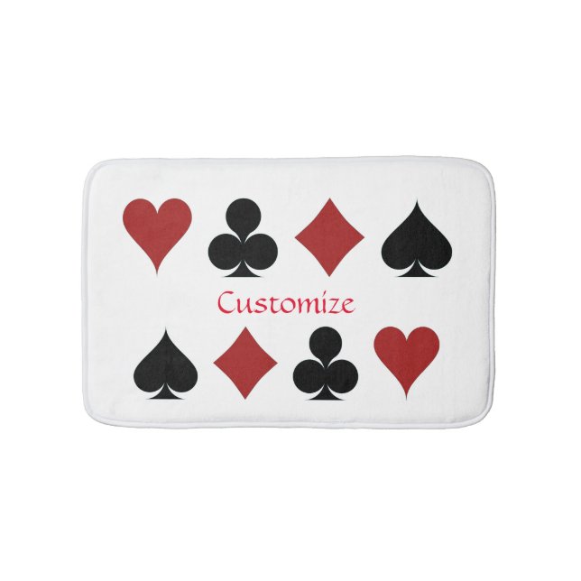 Playing Card Suits Thunder_Cove Bath Mat (Front)