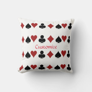 Playing Card Suits Thunder_Cove Cushion