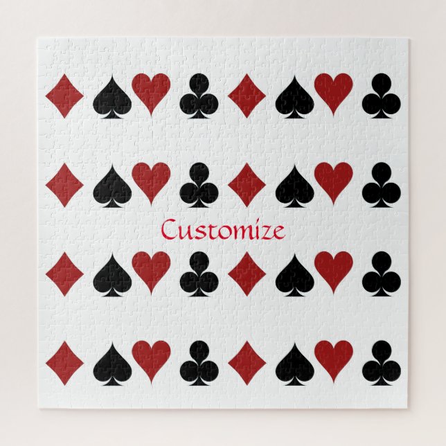 Playing Card Suits Thunder_Cove Jigsaw Puzzle (Vertical)