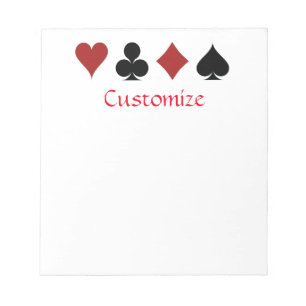 Playing Card Suits Thunder_Cove Notepad
