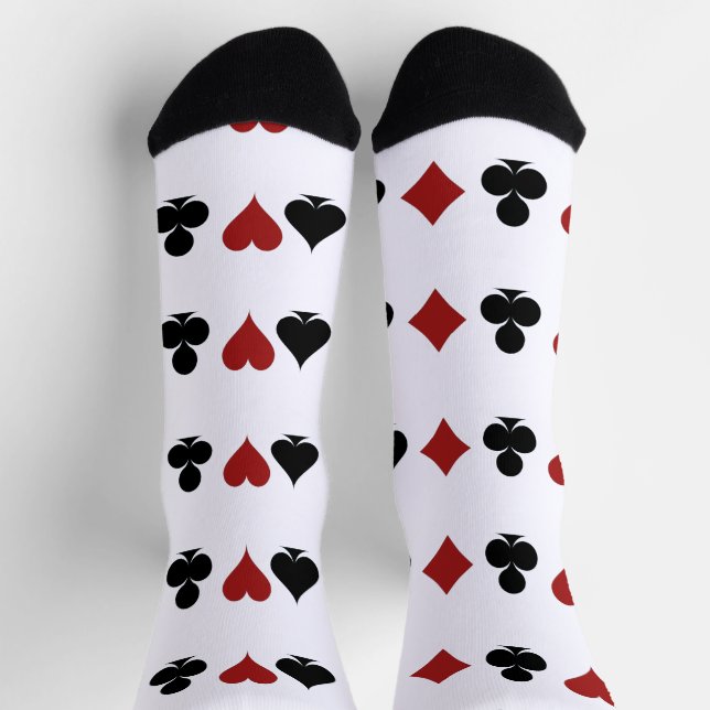 Playing Card Suits Thunder_Cove Socks (Top)
