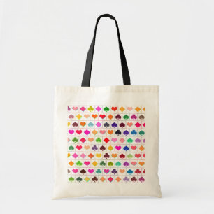 Playing card suits tote bag