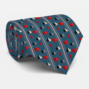 Playing card symbols. For poker lovers. Tie