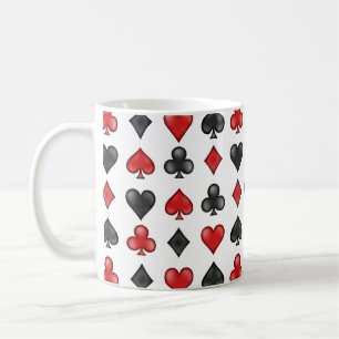 Playing Card Symbols - White Coffee Mug