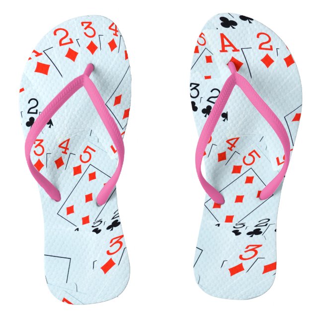 Playing Cards Ace To Five, Thongs (Footbed)