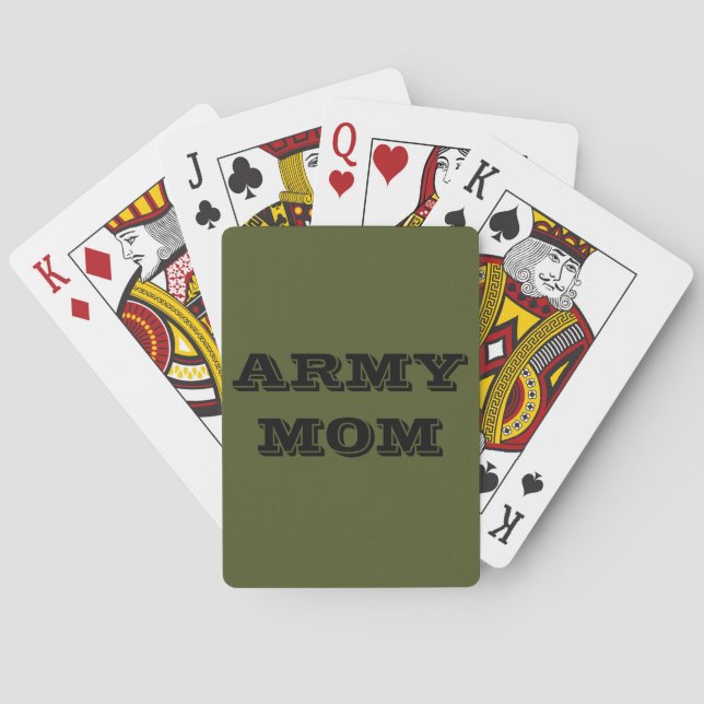 Playing Cards Army Mum (Back)