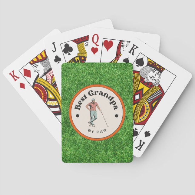 Playing Cards - Best Grandpa by Par  (Back)