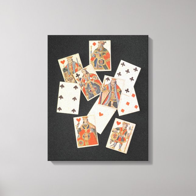 Playing Cards Canvas Print (Front)