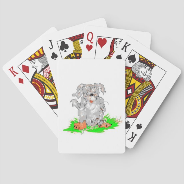 Playing cards Cartoon of a Dog (Back)