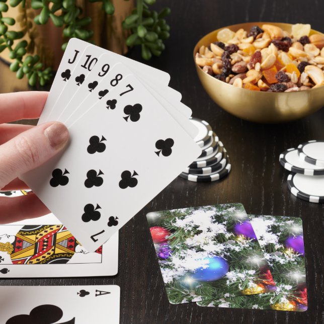 Playing Cards - Christmas Glow & Faux Snow (In Situ)