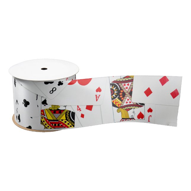 Playing Cards Collection  Satin Ribbon (Spool)
