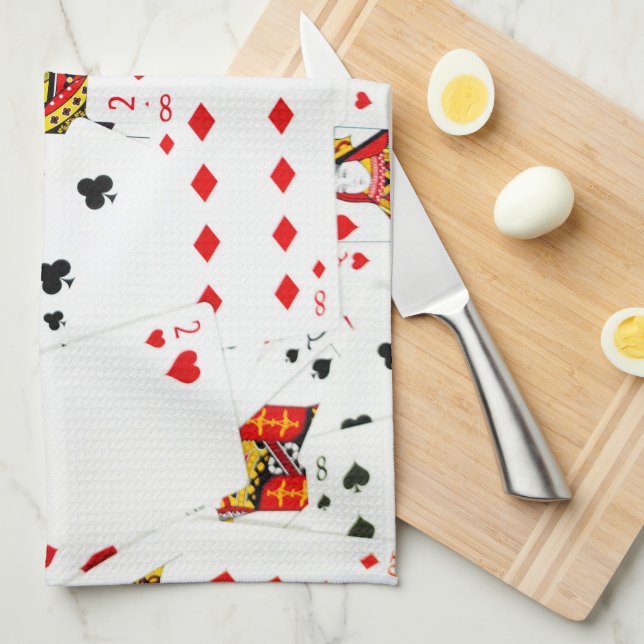Playing Cards Collection Tea Towel (Quarter Fold)